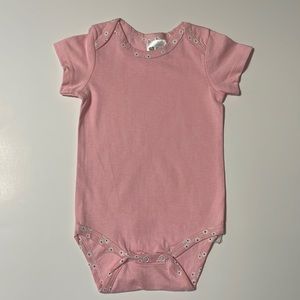 Pink Flower Onesie
